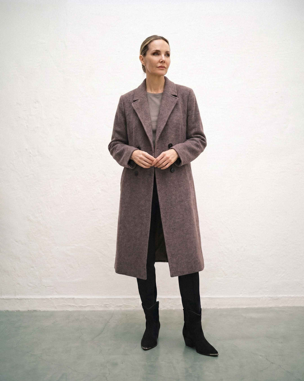 Abrigo Anastassia Max, Color Morado