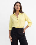 Blusa Grecca Thai, color amarillo