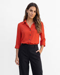Blusa Grecca Thai, color rojo