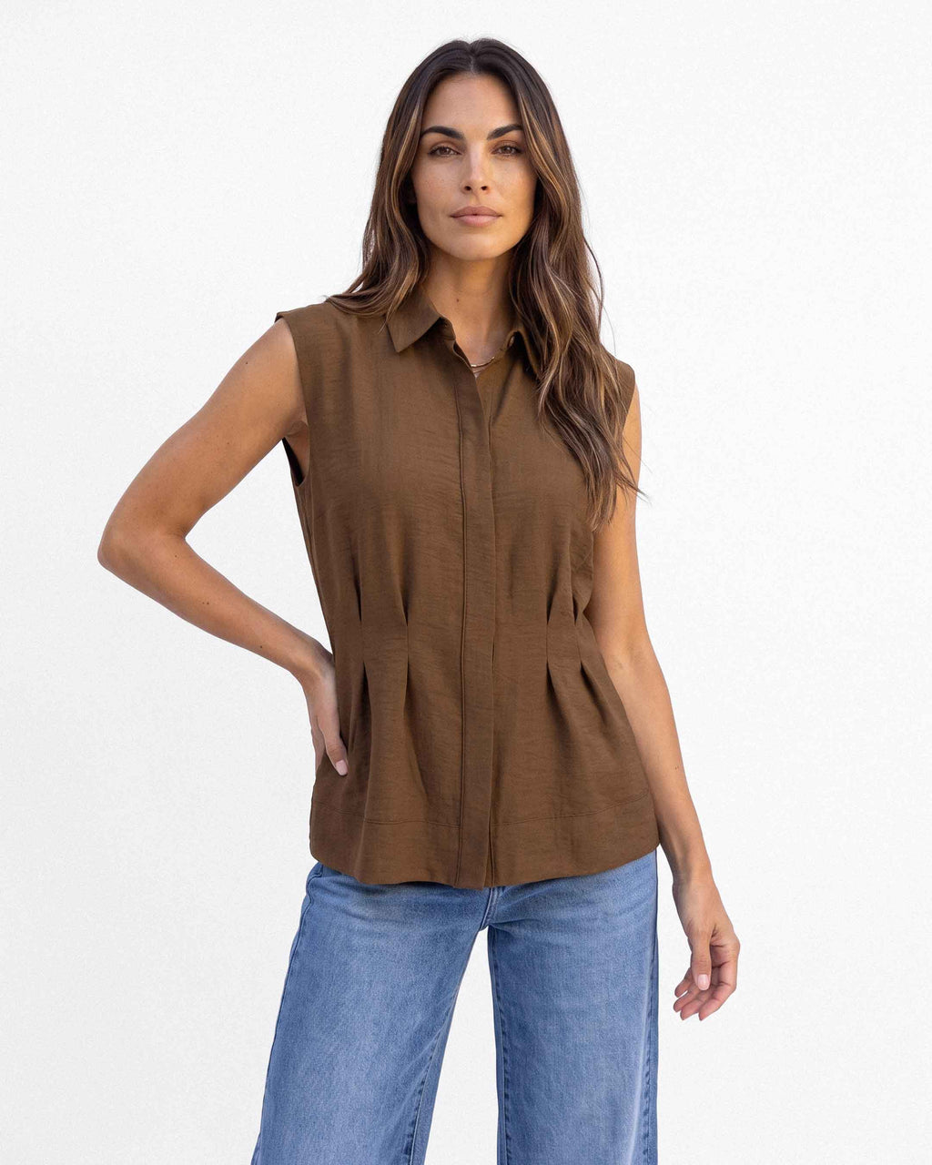 Blusa Kiki Telly, color café