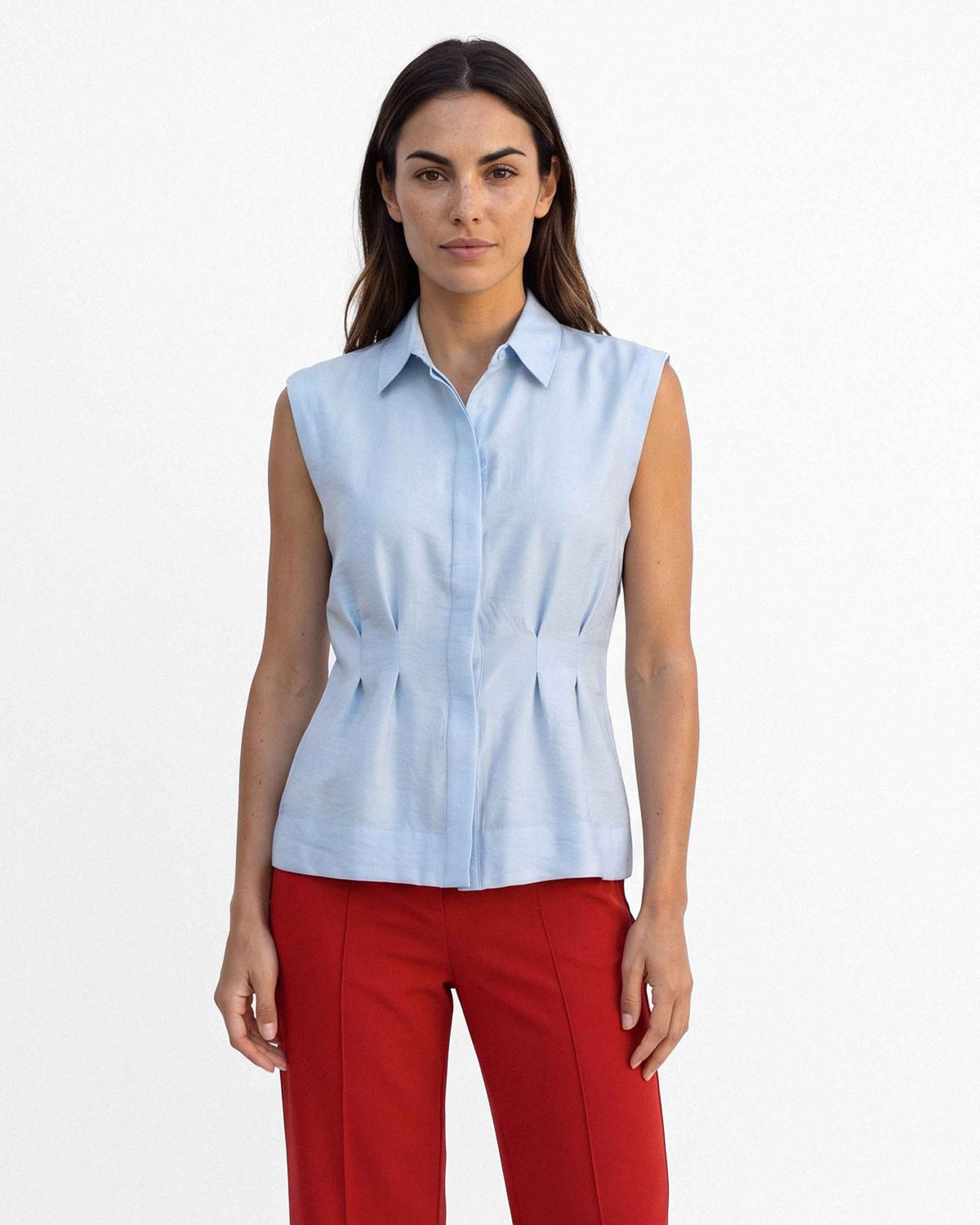 Blusa Kiki Telly, color celeste