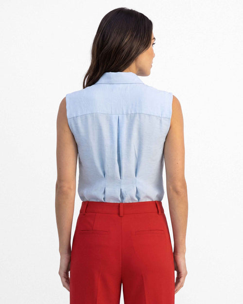 Blusa Kiki Telly, color celeste