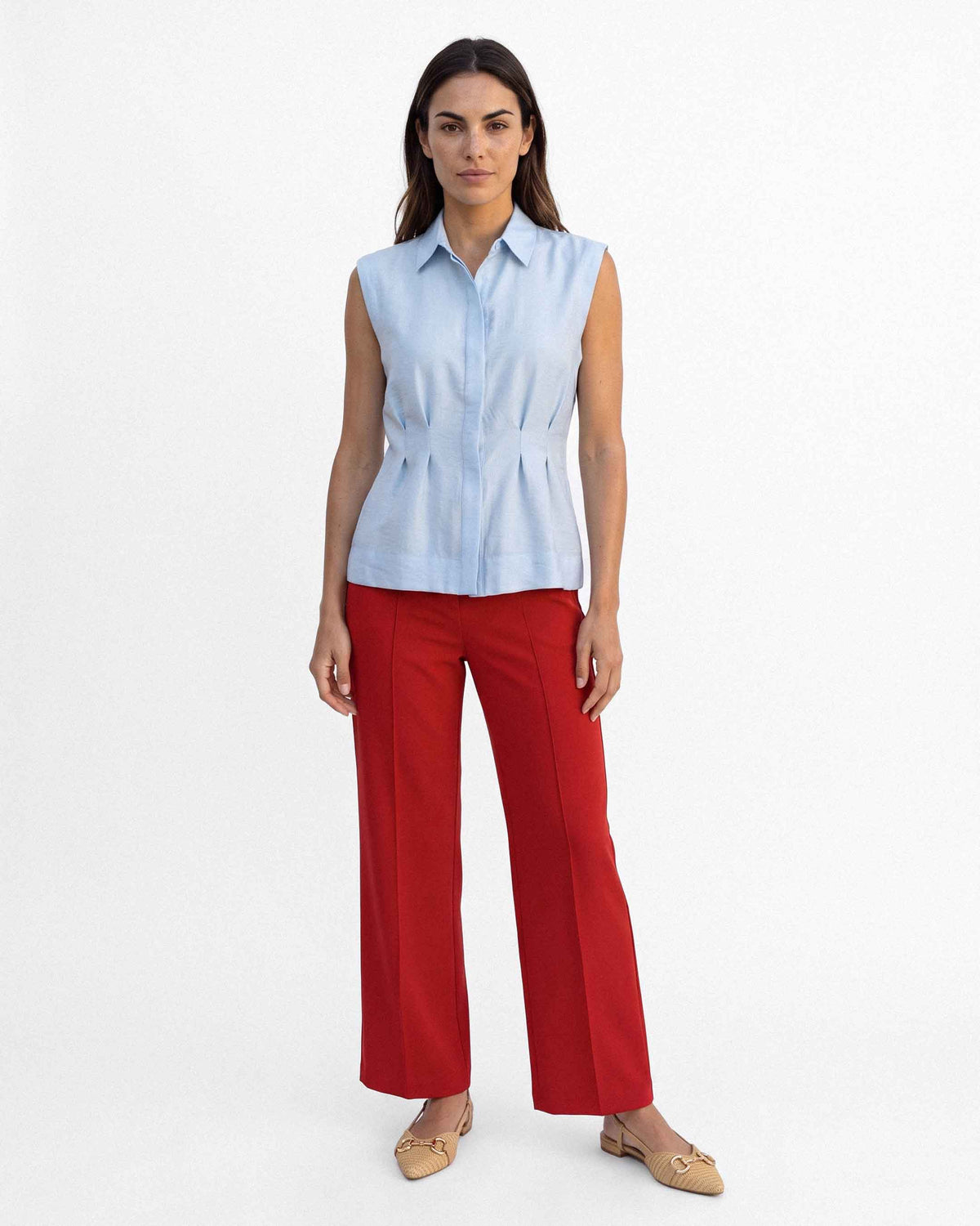 Blusa Kiki Telly, color celeste