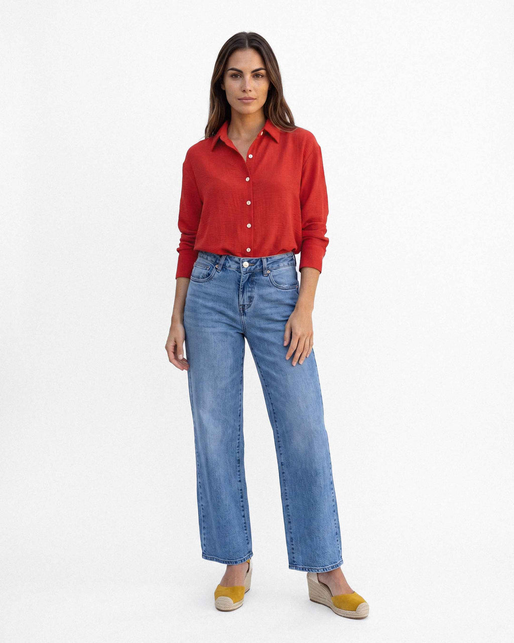 Blusa Topacio Cey, color rojo