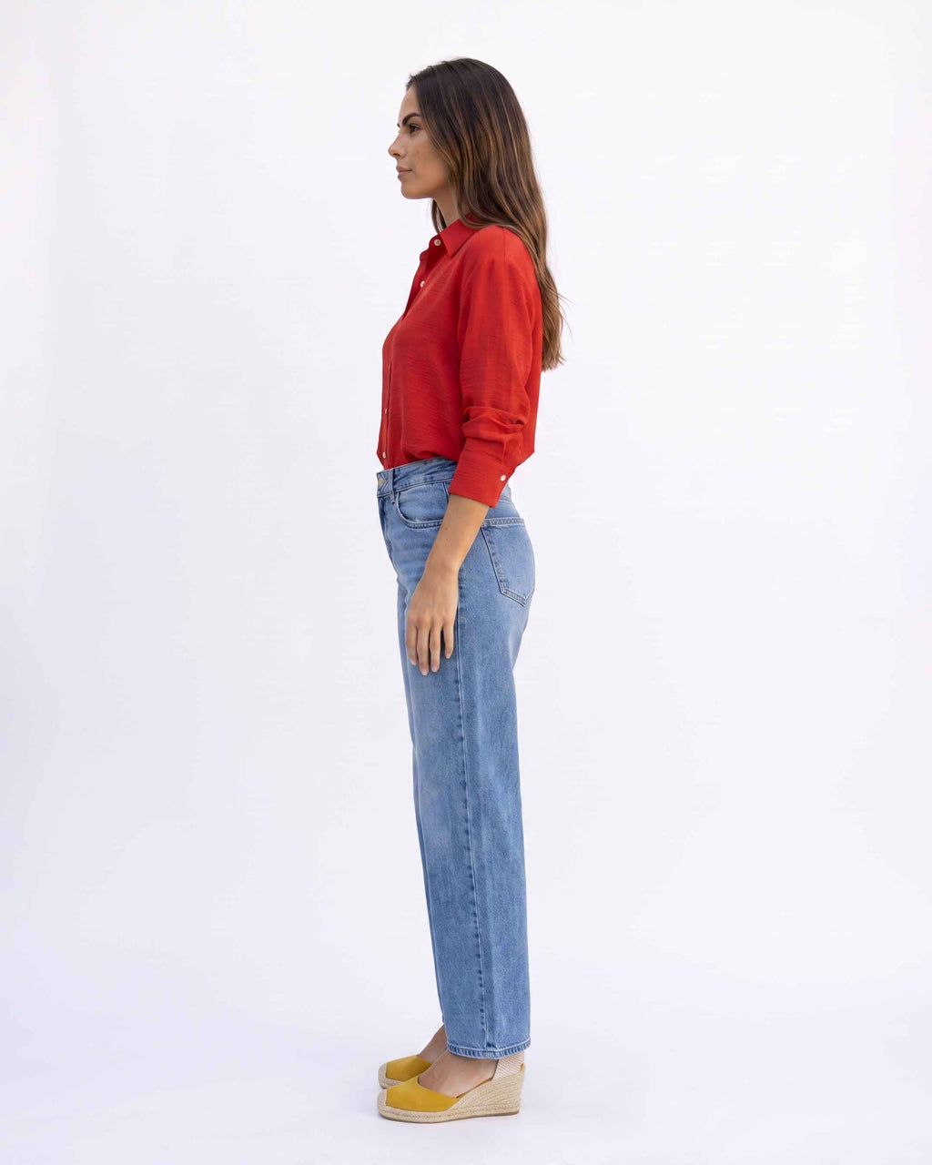 Blusa Topacio Cey, color rojo