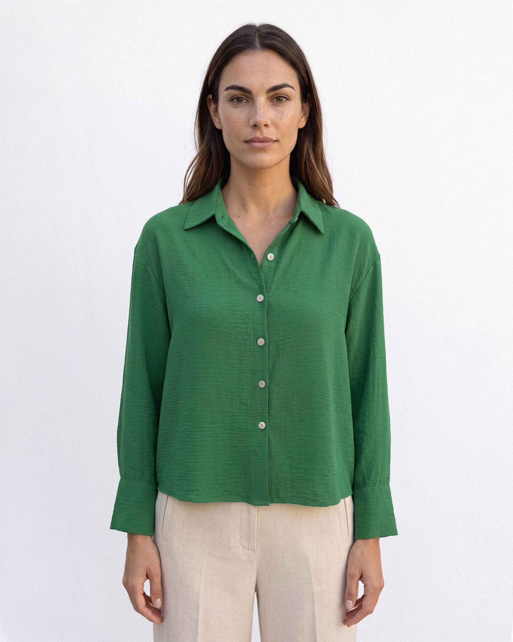 Blusa Topacio Cey, color verde