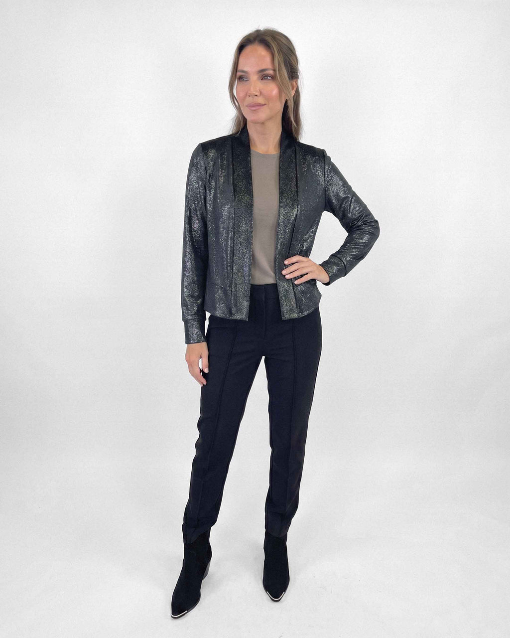 Bolero Anastassia Lake Lurex Varsovia, Color Negro