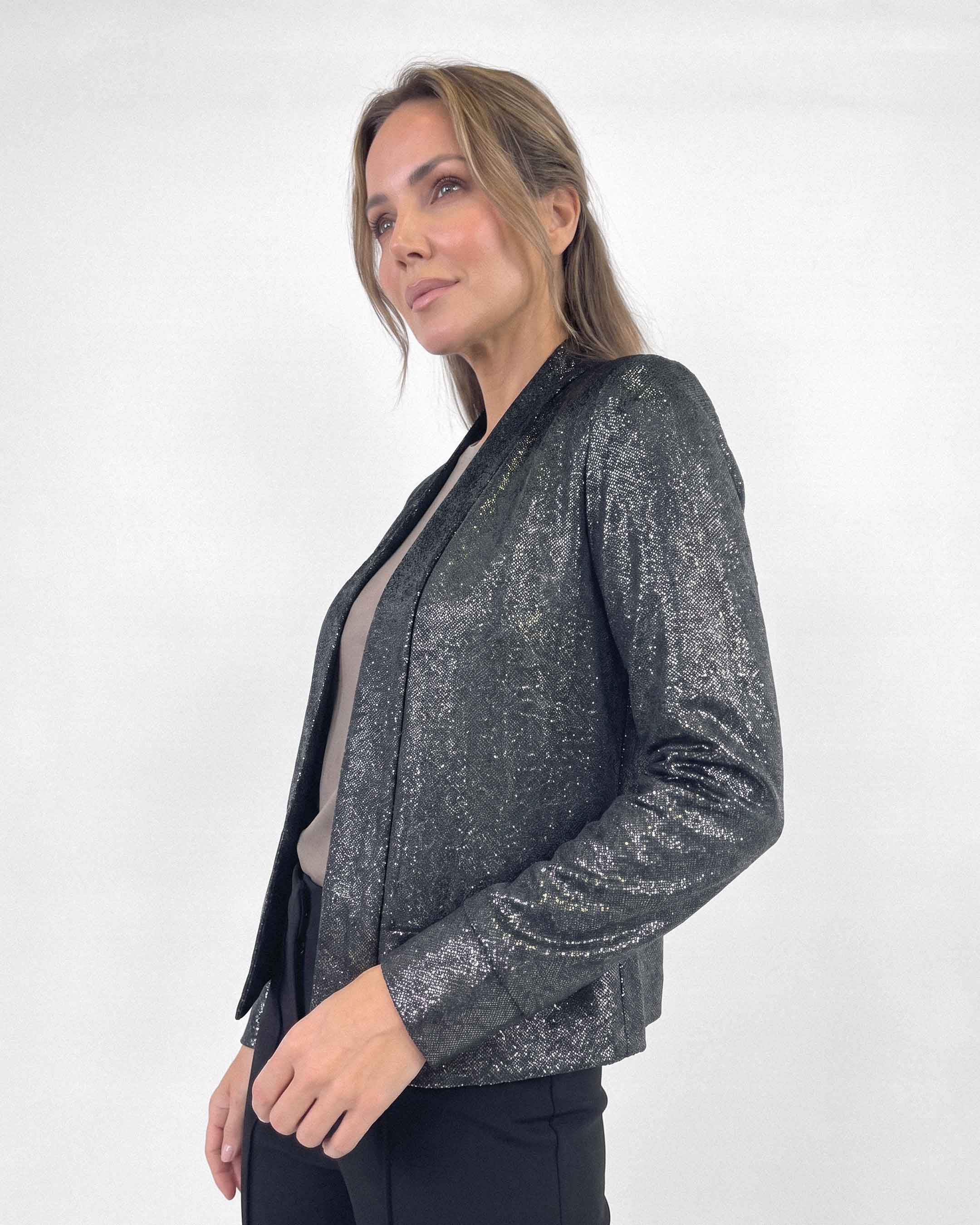 Bolero Anastassia Lake Lurex Varsovia, Color Negro