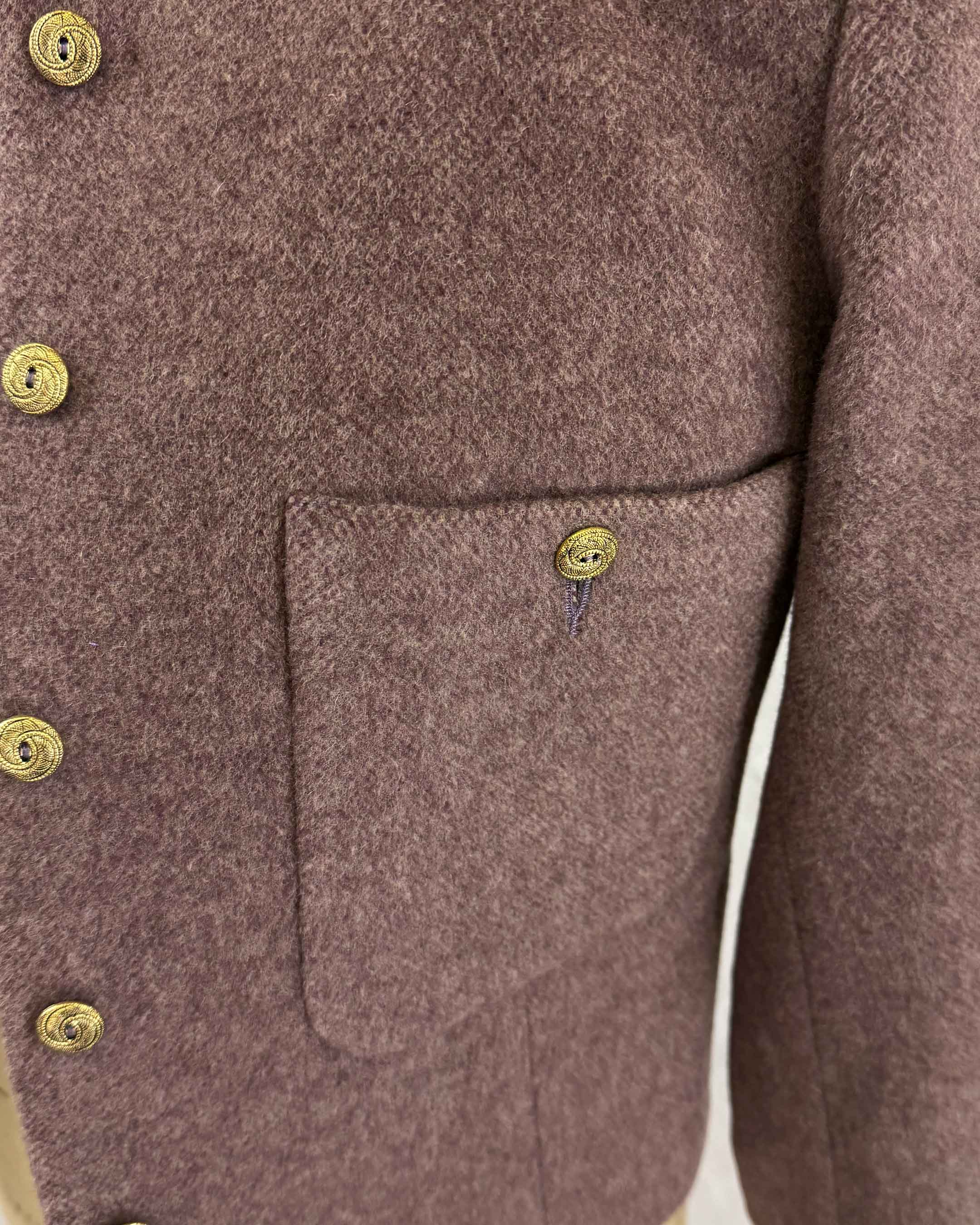 Chaqueta Anastassia Capri Lana, Color Morado