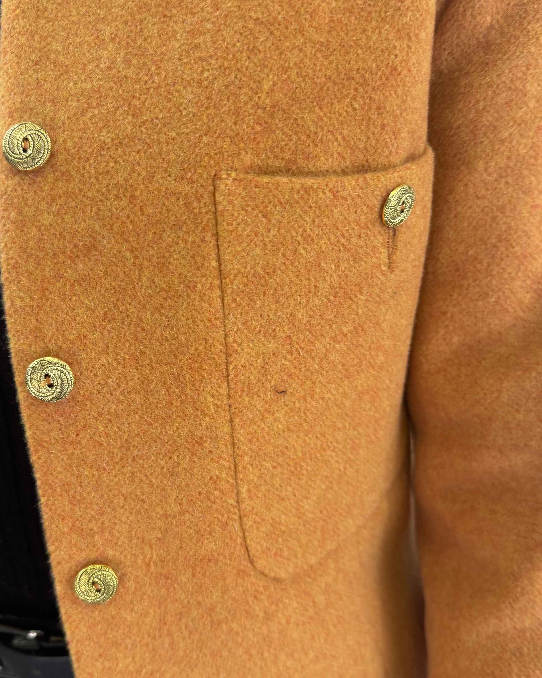 Chaqueta Anastassia Capri Lana, Color Naranja
