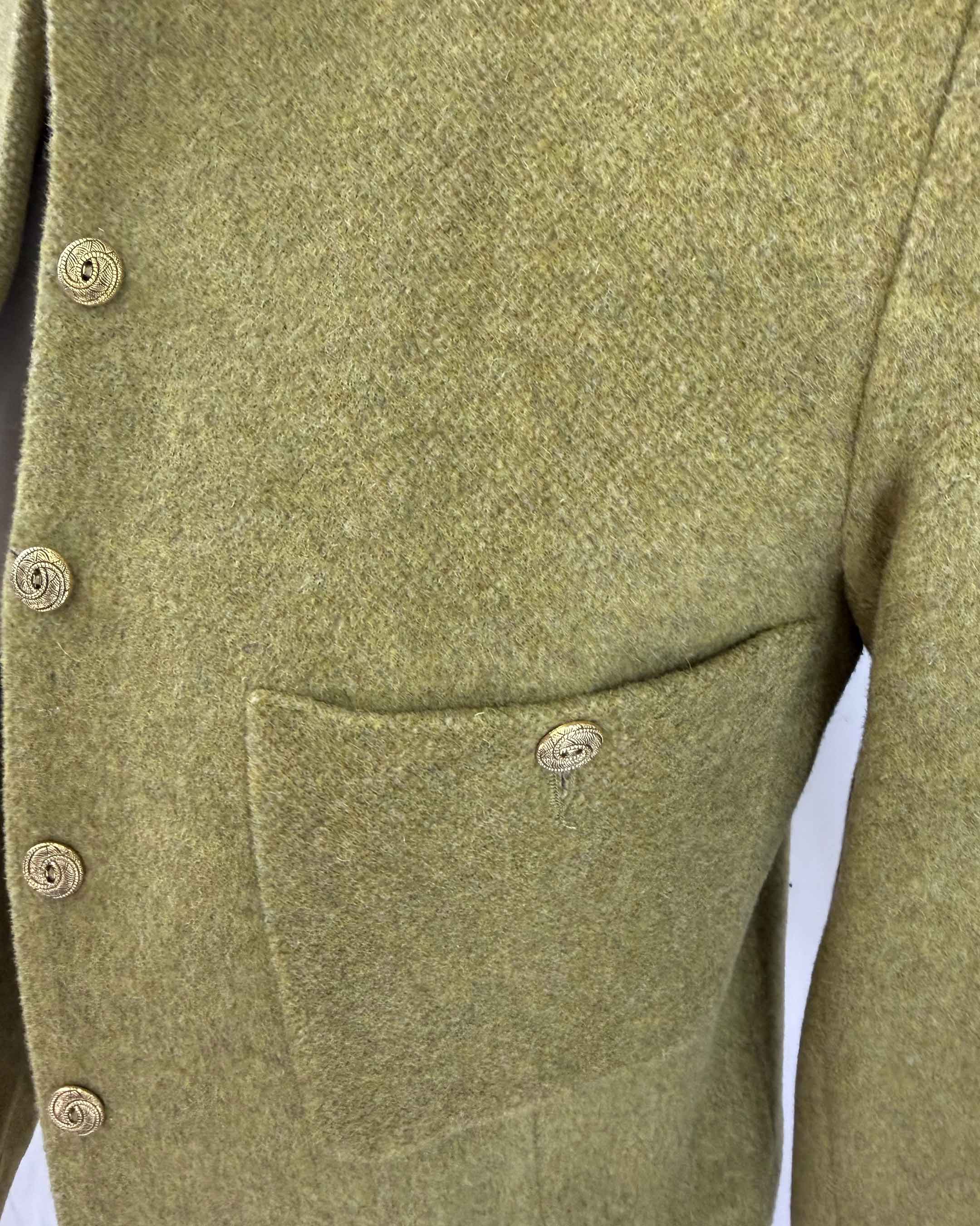 Chaqueta Anastassia Capri Lana, Color Oliva