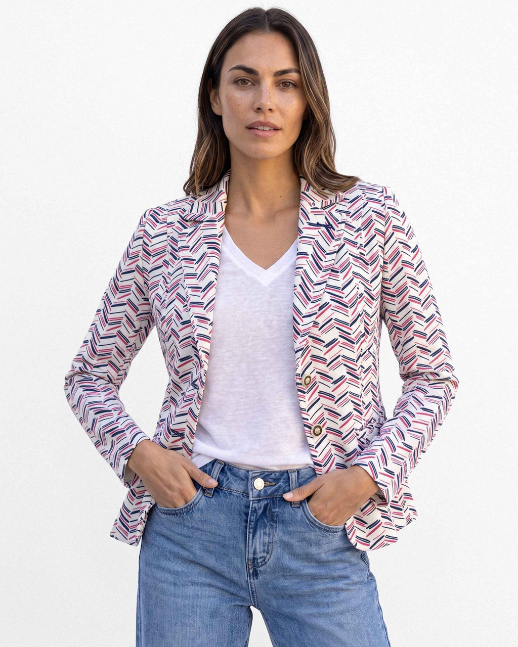Chaqueta Carmen Blanes, color blanco