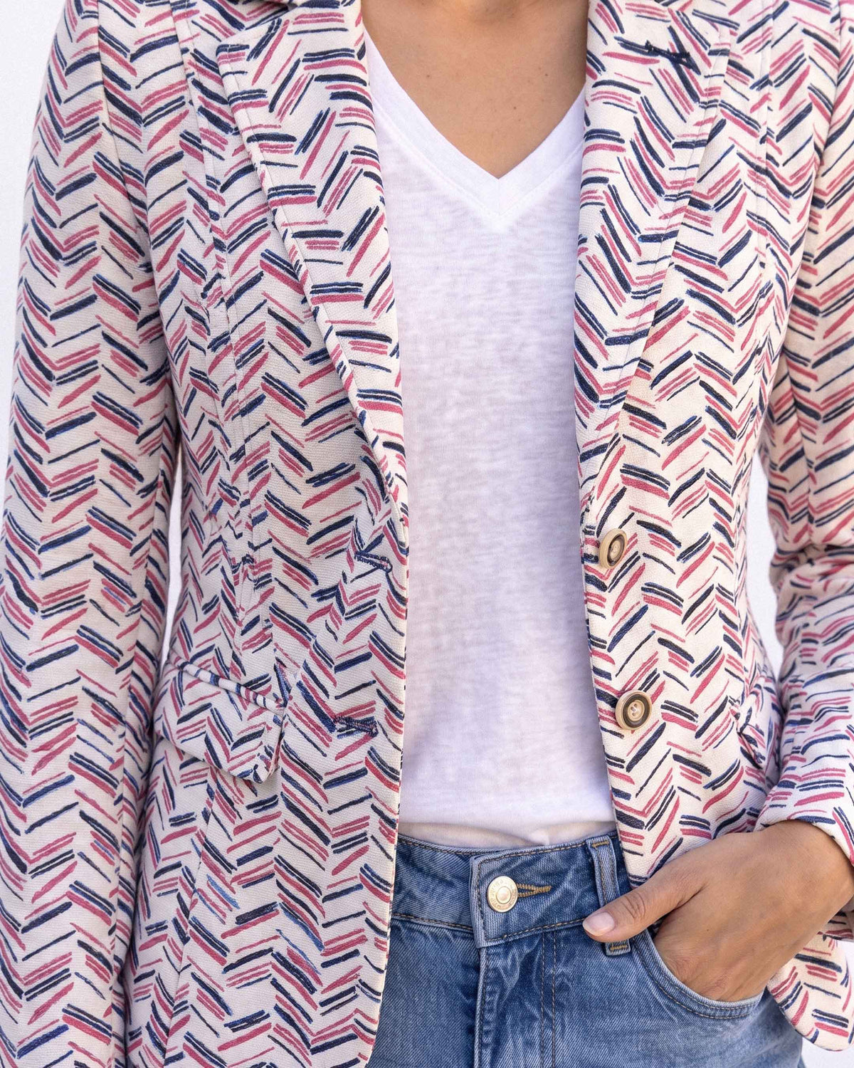 Chaqueta Carmen Blanes, color blanco