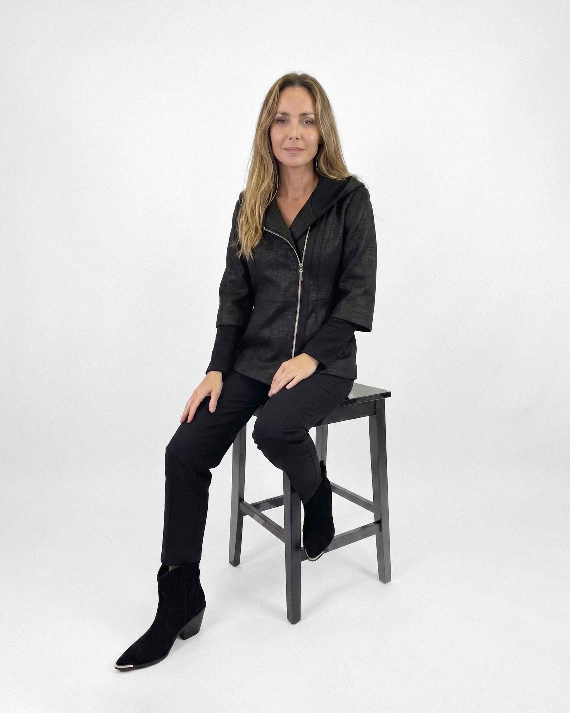 Chaqueta Anastassia Cristal Praga, Color Negro