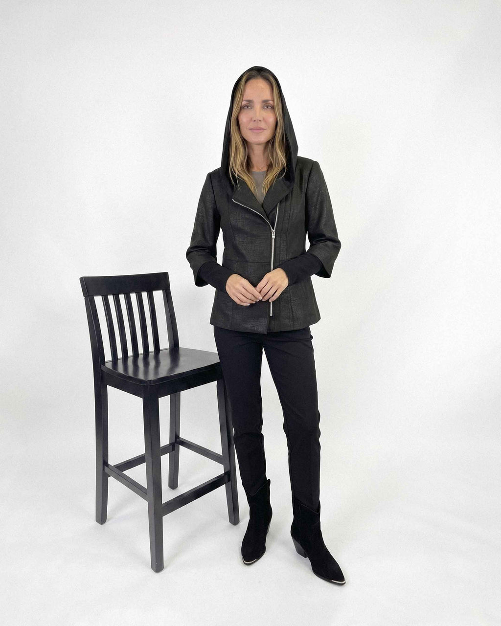 Chaqueta Anastassia Cristal Praga, Color Negro