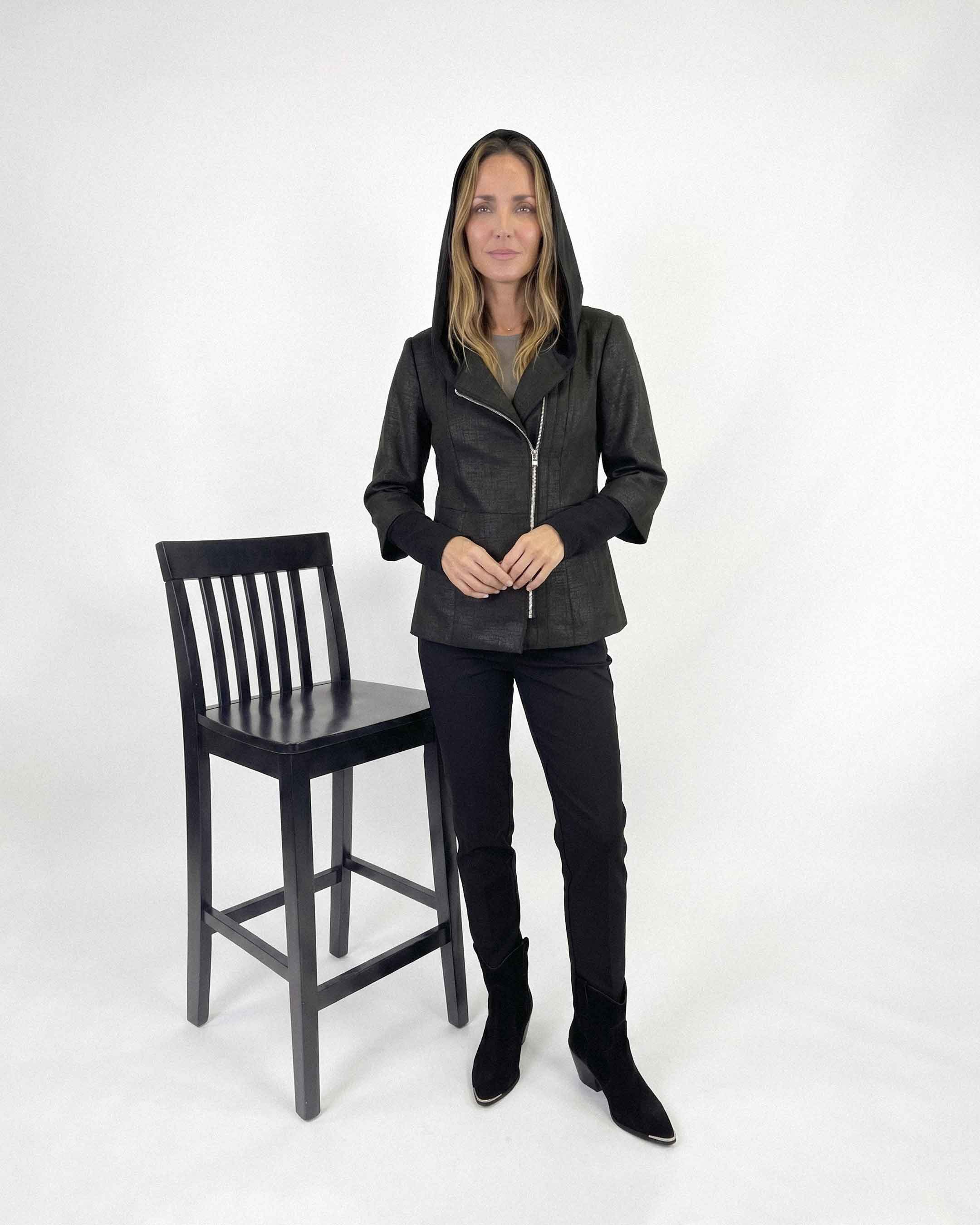 Chaqueta Anastassia Cristal Praga, Color Negro