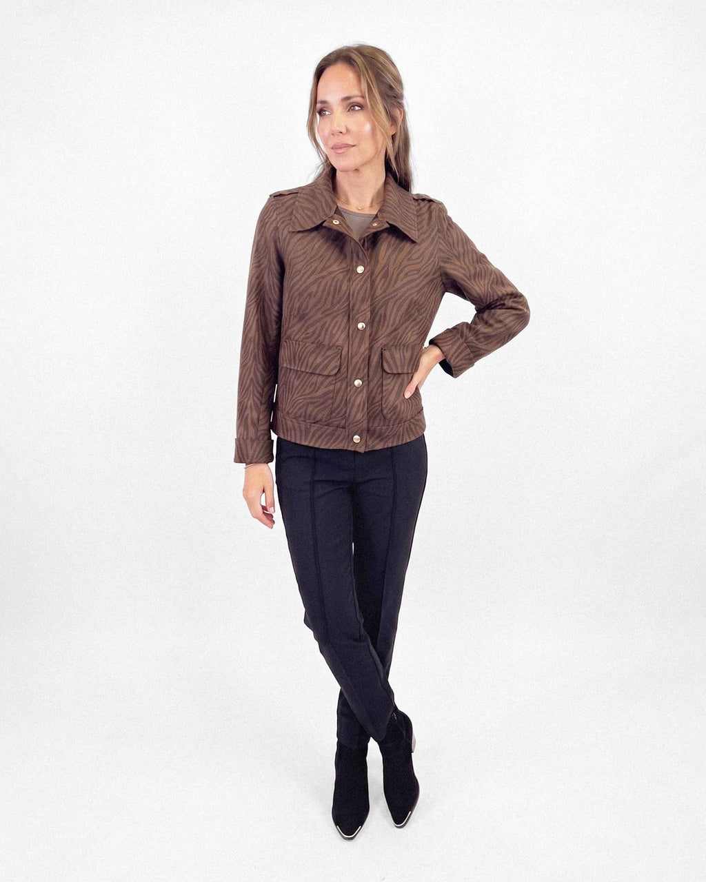 Chaqueta Anastassia Paula Piamonte, Color Café