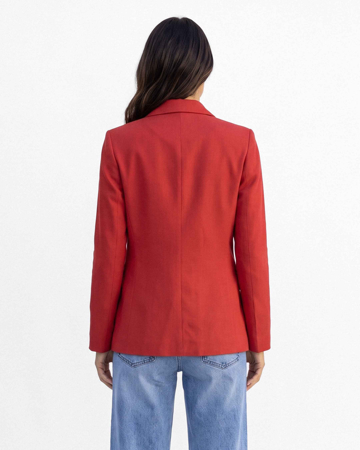 Chaqueta Barbara Lino Algodón, color rojo