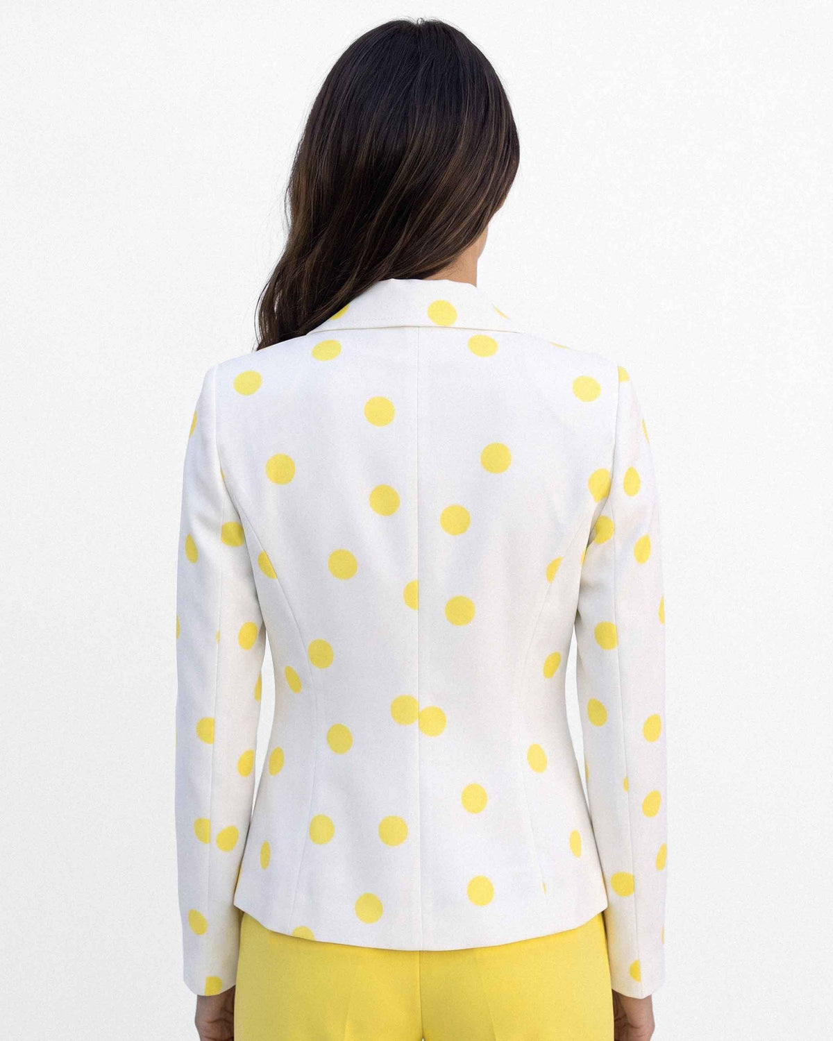 Chaqueta Carmen Milan Lunares, color amarillo