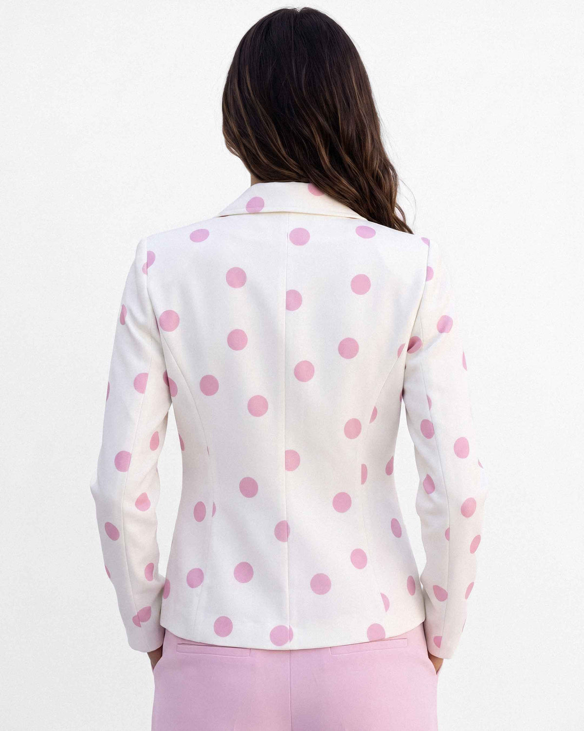 Chaqueta Carmen Milan Lunares, color rosa