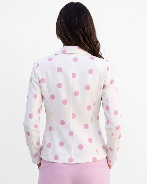 Chaqueta Carmen Milan Lunares, color rosa