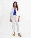 Chaqueta Mallorquita Twill-ZH, color blanco