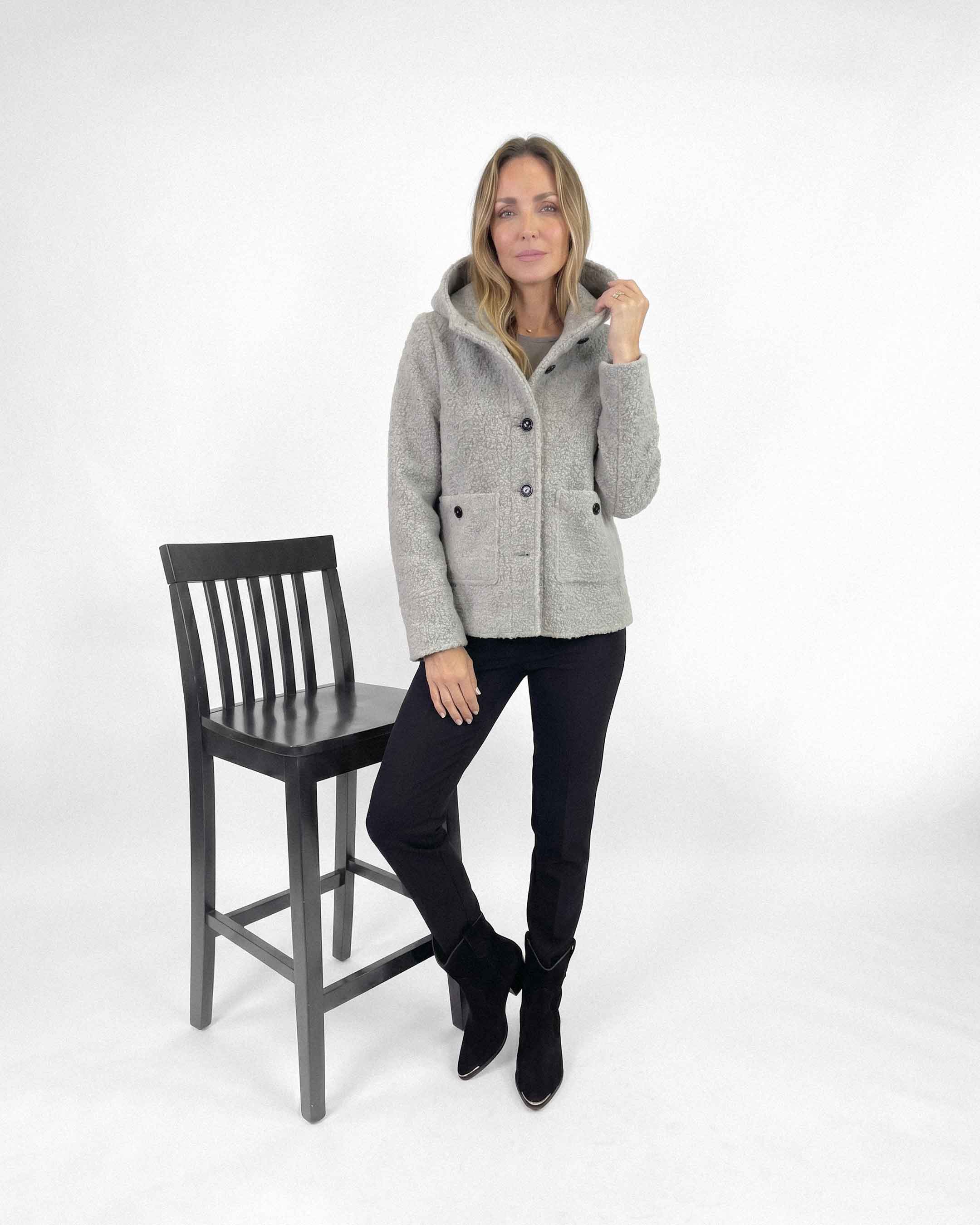 Chaquetón Anastassia Abril Estepa, Color Gris