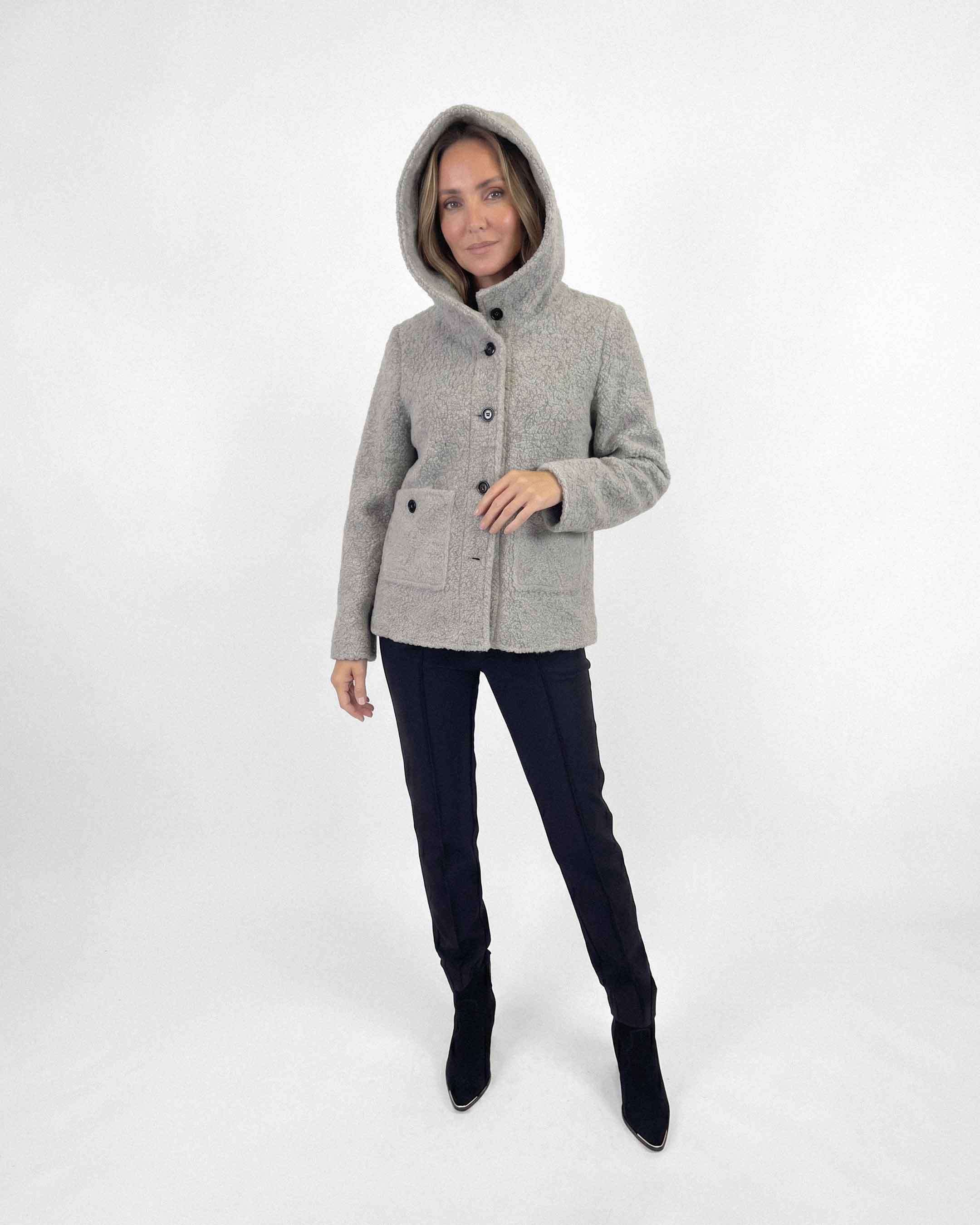 Chaquetón Anastassia Abril Estepa, Color Gris