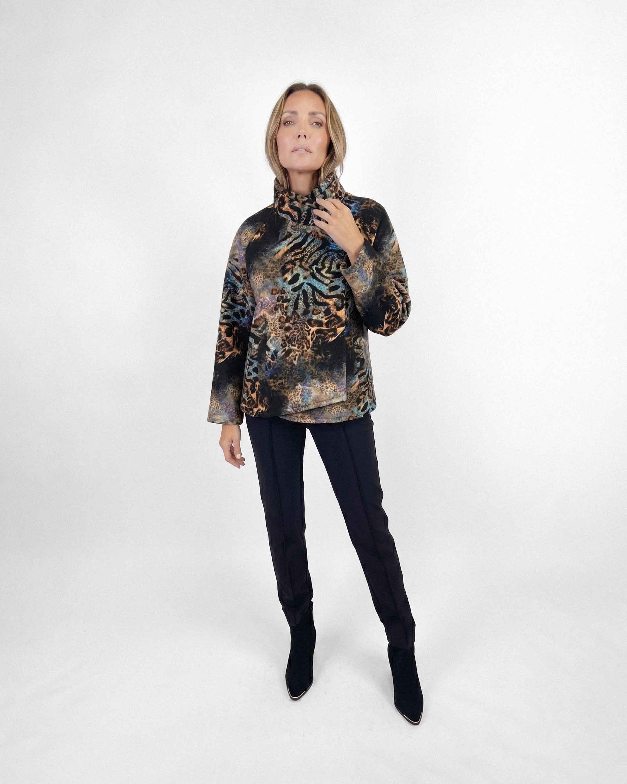 Chaquetón Anastassia Siena, Estampado