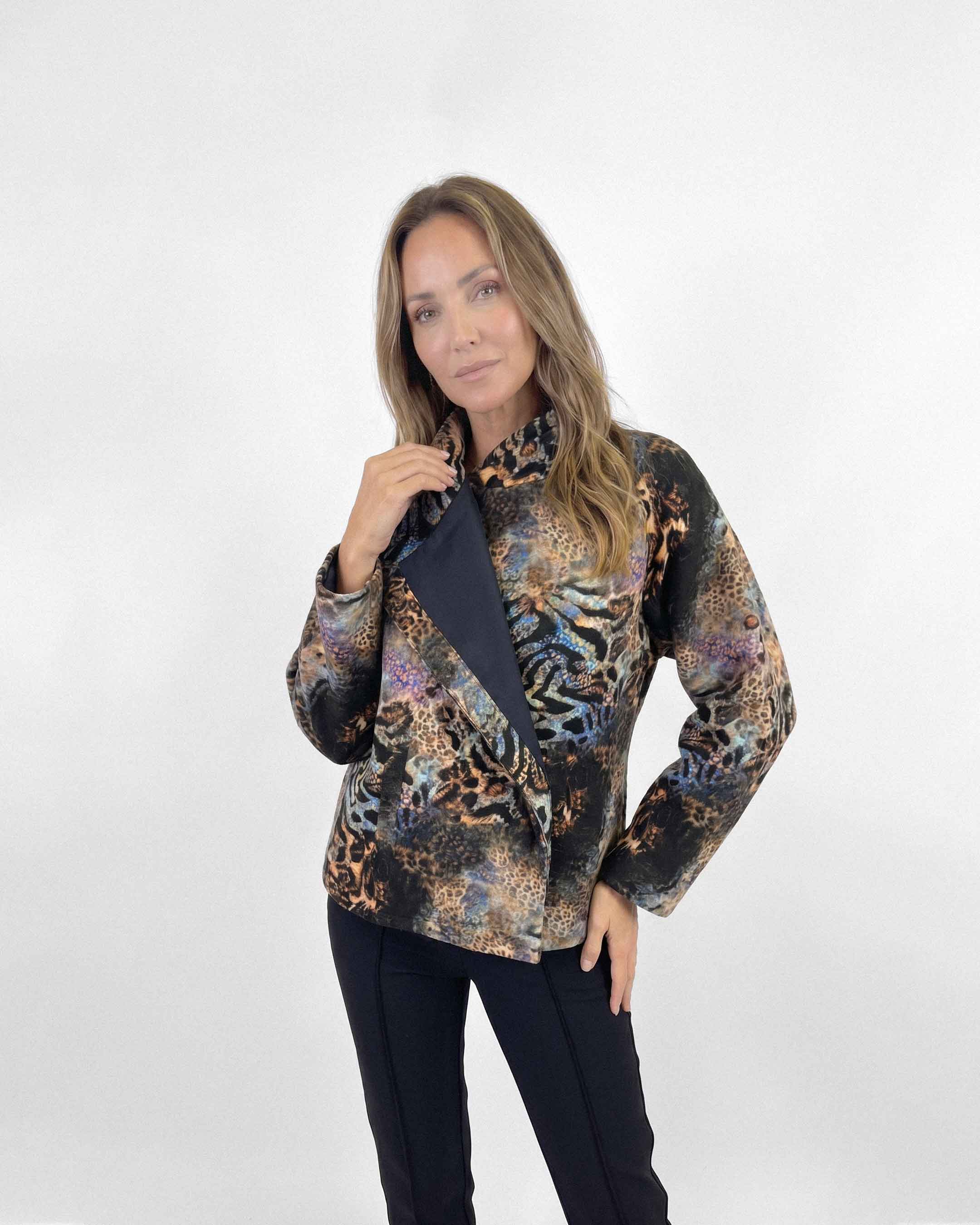 Chaquetón Anastassia Siena, Estampado