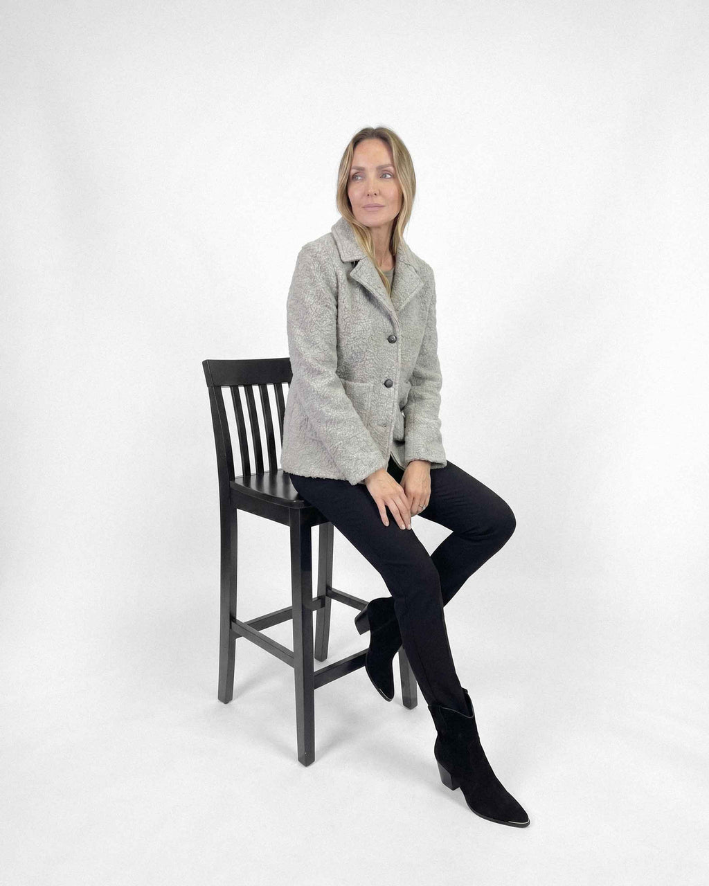 Chaquetón Anastassia Valeria Estepa, Color Gris