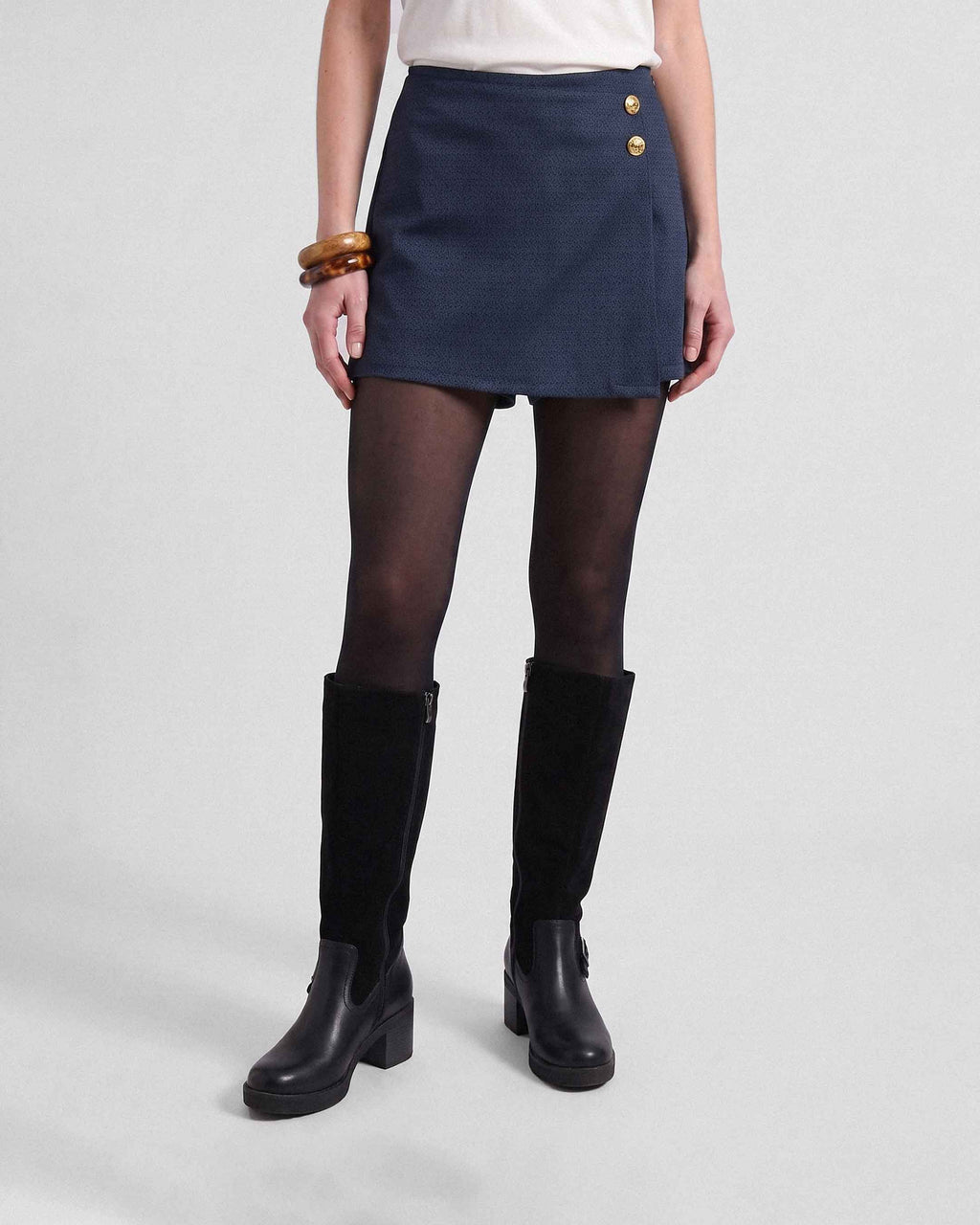 Falda Anastassia Diva Vermont, Color Azul