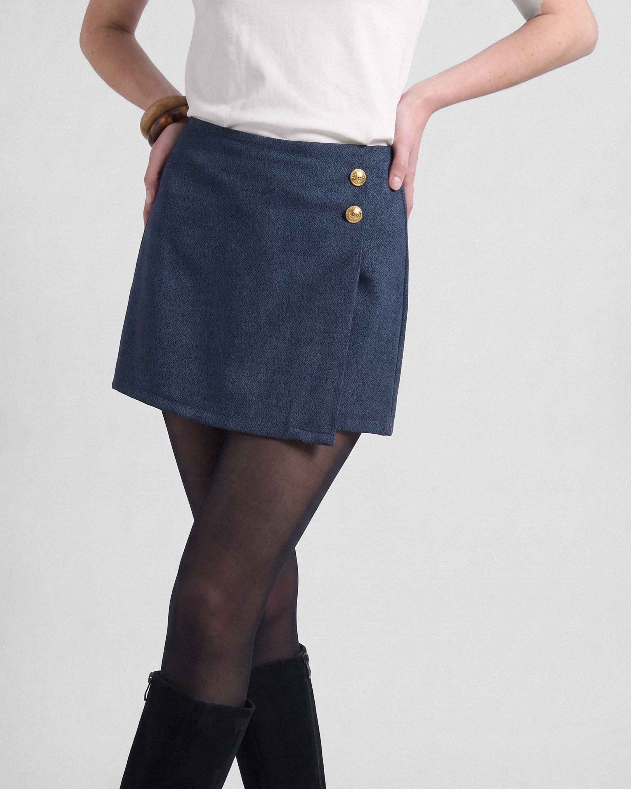 Falda Anastassia Diva Vermont, Color Azul