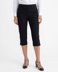 Pantalón America Capri Bengalina, color negro