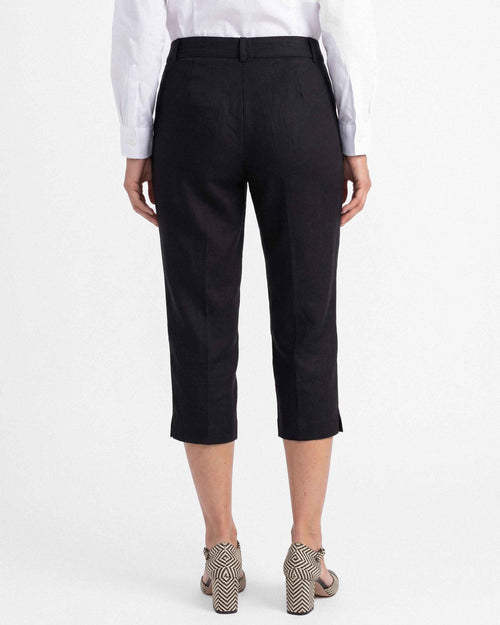Pantalón America Capri Bengalina, color negro
