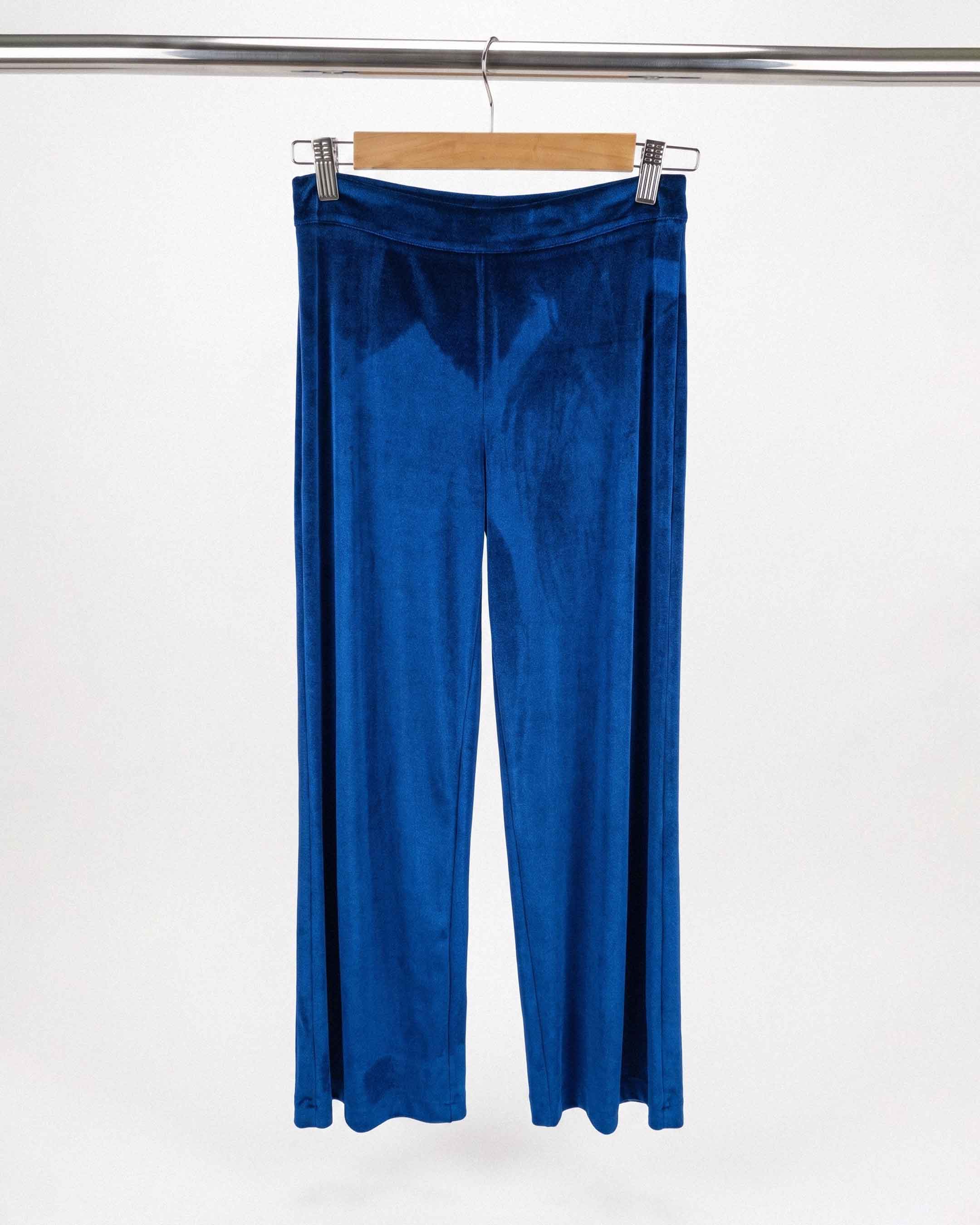 Pantalón Anastassia Dakota Velluto, Color Azul