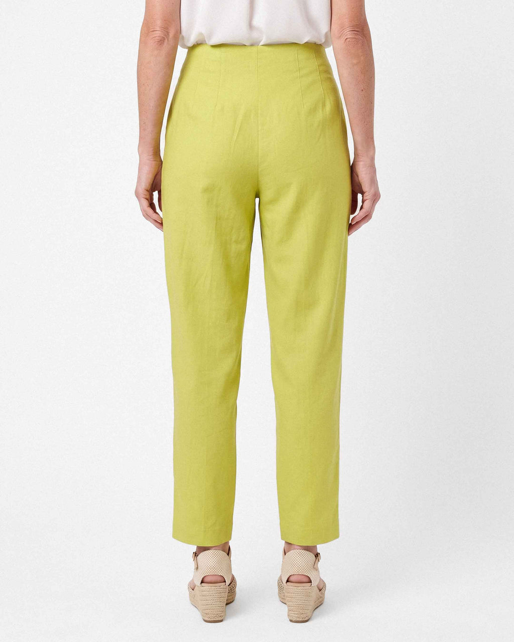 Pantalón Lucía Lino Algodón, color pistacho