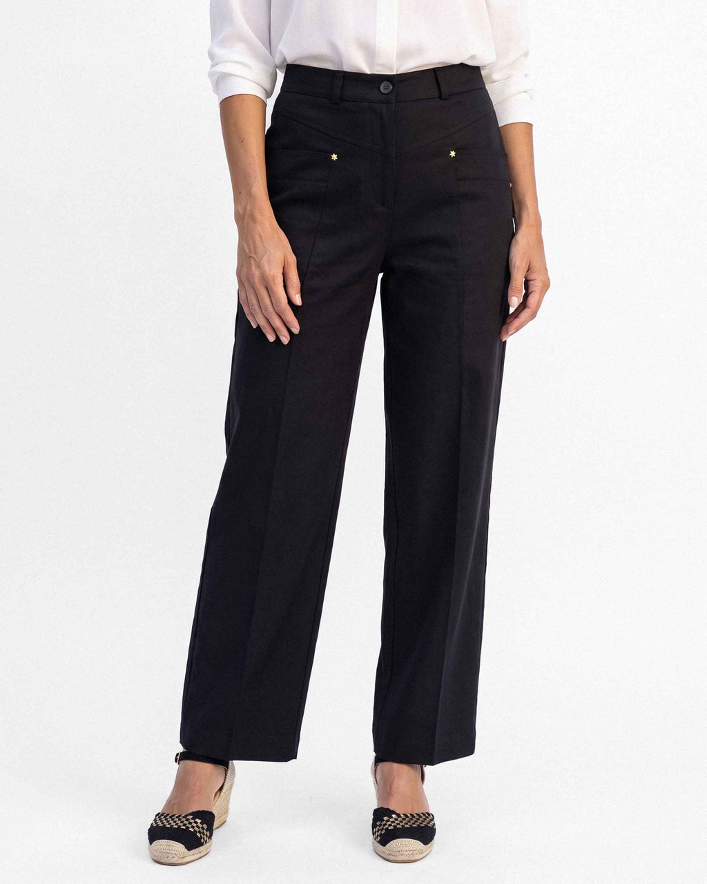 Pantalón Split Sabana, color negro