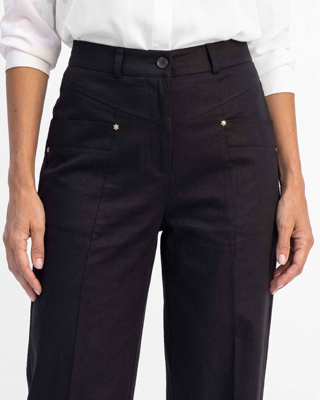 Pantalón Split Sabana, color negro