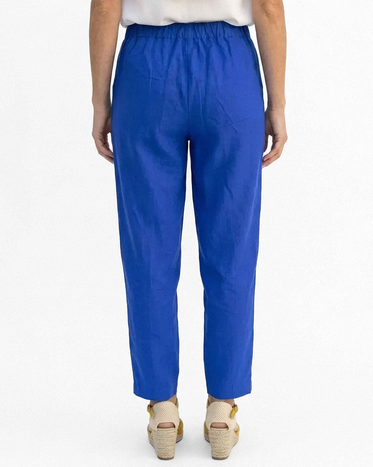Pantalón Zuna Lino Algodón, color azulino