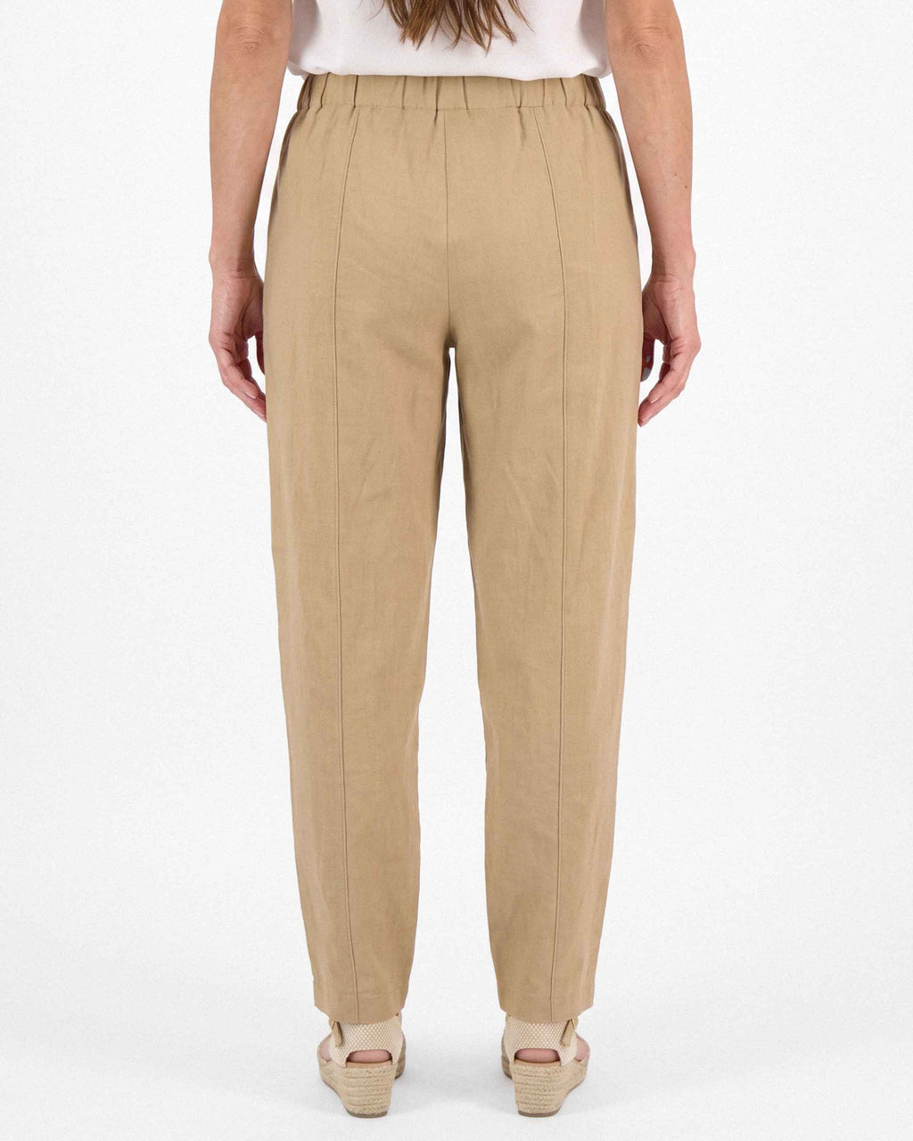 Pantalón Zuna Lino Algodón, color beige