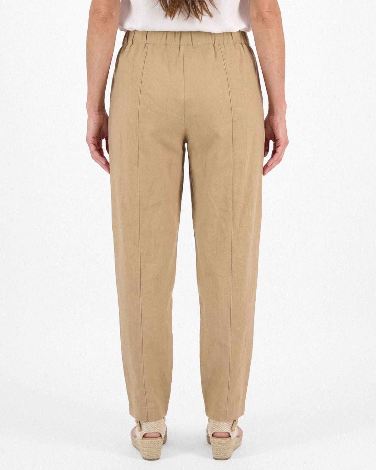 Pantalón Zuna Lino Algodón, color beige