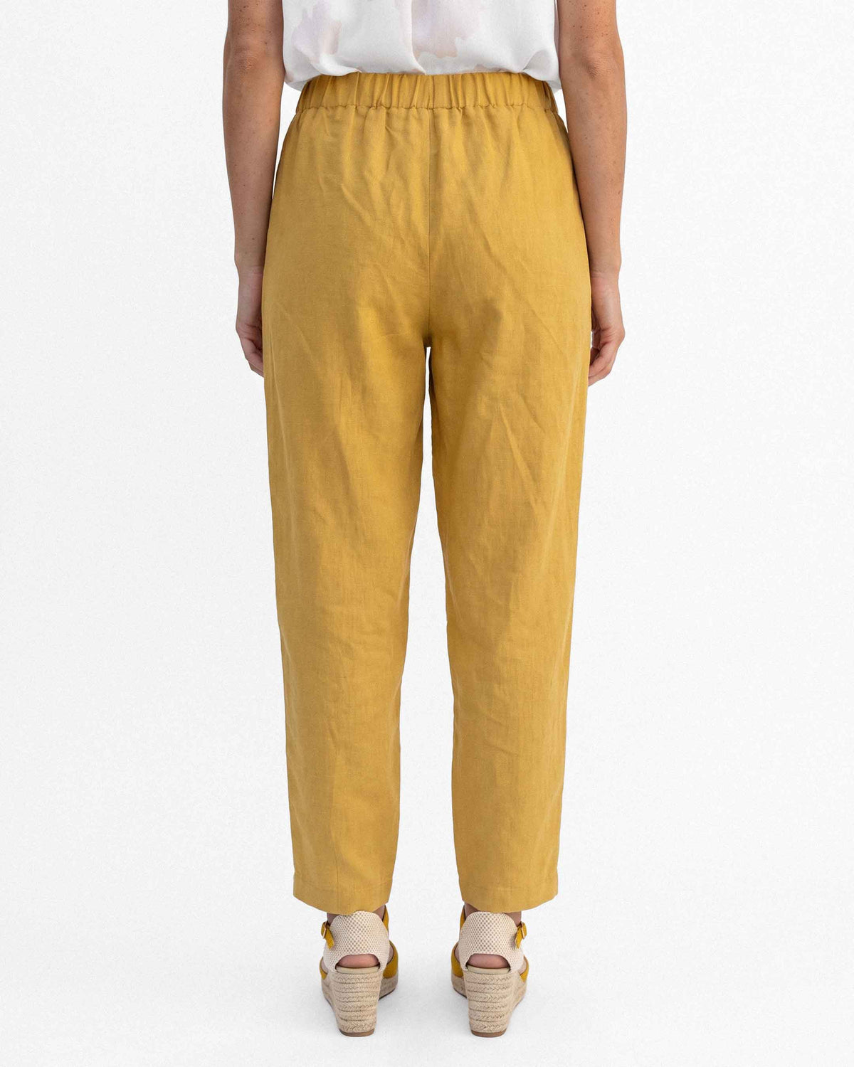 Pantalón Zuna Lino Algodón, color lúcuma