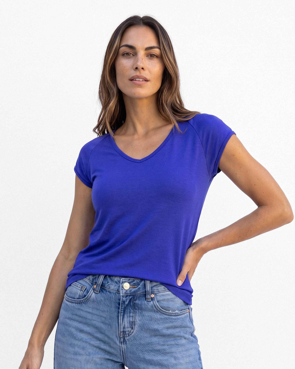 Polera Analia Vic, color azul