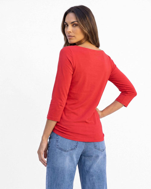 Polera Nazal San Remo, color rojo