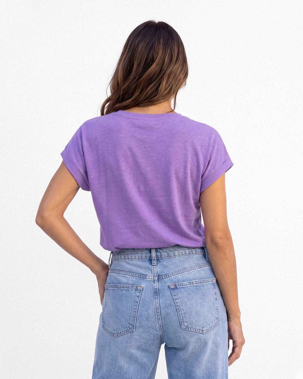Polera Simply Flame, color lila