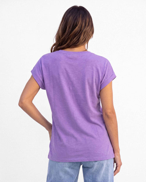 Polera Simply Flame, color lila