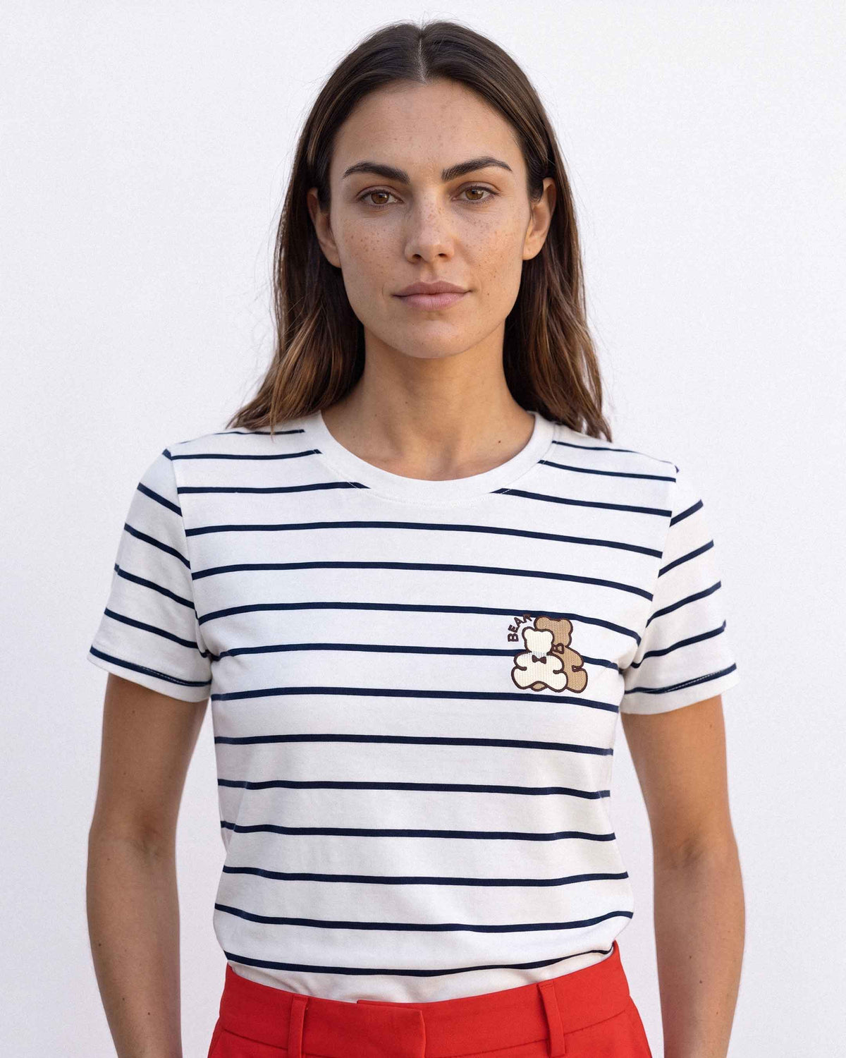 Polera Rayas, color negro
