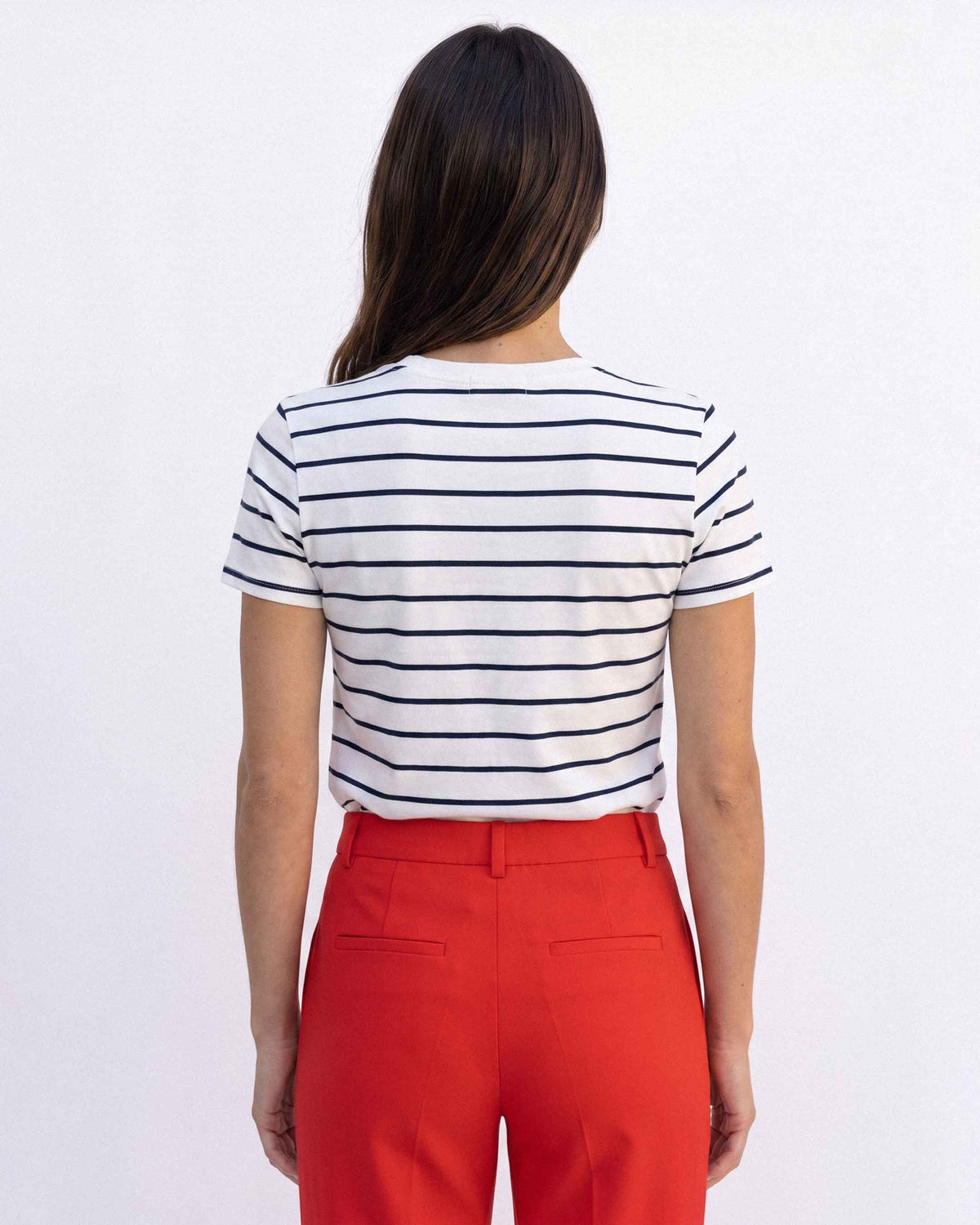 Polera Rayas, color negro