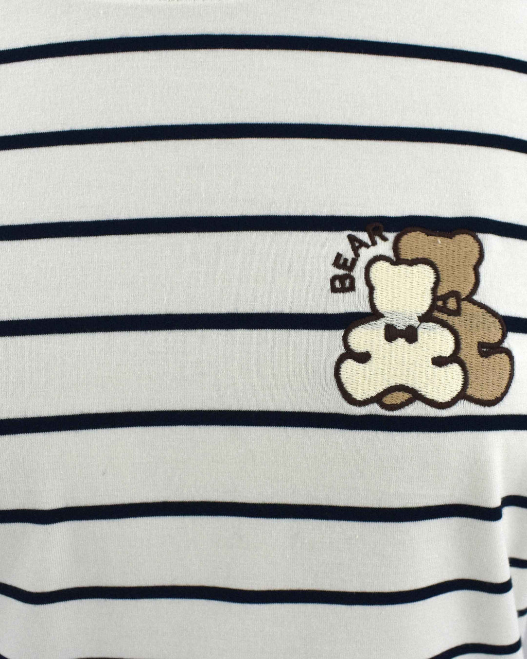 Polera Rayas, color negro